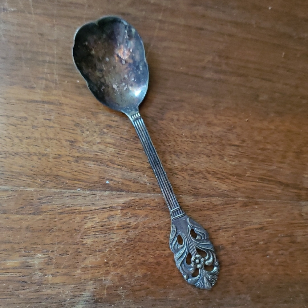 VIKING ROSE SILVER SPOON from Sweden Vintage Mid-Century